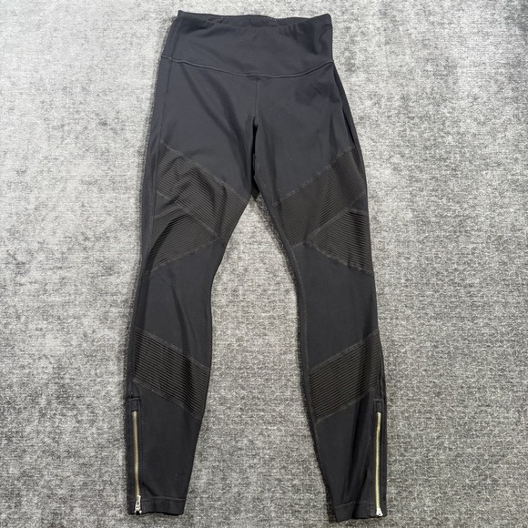 Athleta Pants - Athleta Moto Tight Black Ankle Zip Leggings Women's Size Small Athleisure